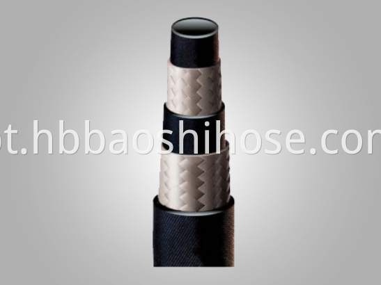 Two Layers Rubber Pipe Fiber Braided